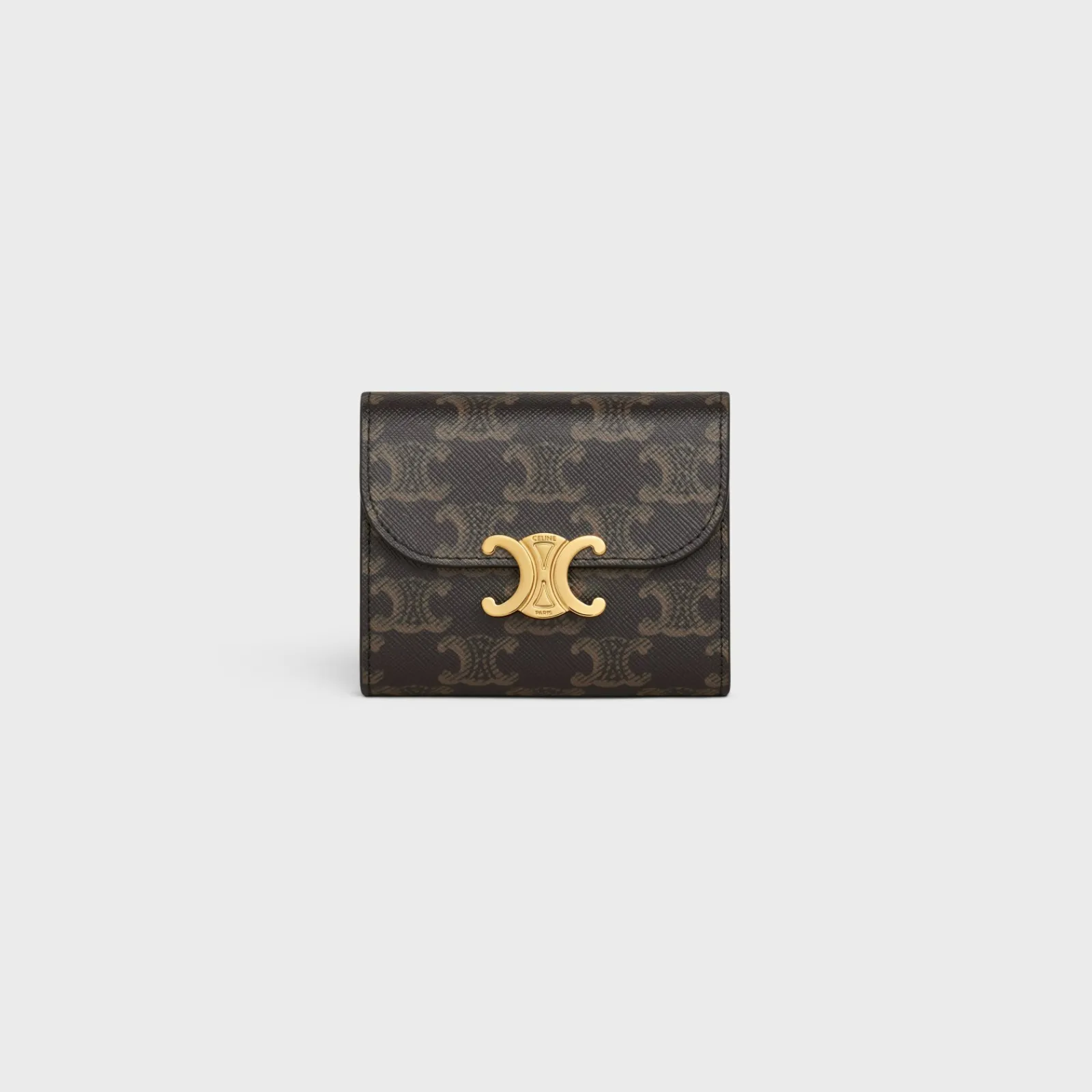 Sale Small Flap Wallet TRIOMPHE in Triomphe Canvas Women Triomphe | Triomphe Canvas