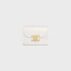 Clearance Small Flap Wallet TRIOMPHE in Shiny calfskin Women Triomphe | Categories·Wallets