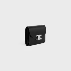 Online Small Flap Wallet TRIOMPHE in Shiny calfskin Women Triomphe | Categories·Wallets