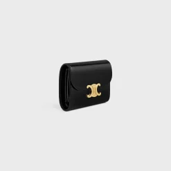 Hot Small Flap Wallet TRIOMPHE in PATENT CALFSKIN Women Triomphe | Categories·Wallets