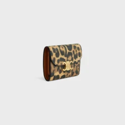 Hot Small Flap Wallet TRIOMPHE in CANVAS WITH PRINT Women Triomphe | Categories·Wallets