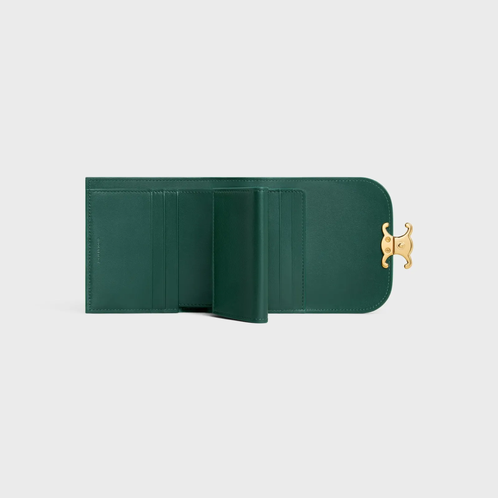 Best Small Flap Wallet TRIOMPHE in Shiny calfskin Women Triomphe | Categories·Wallets