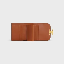 Sale Small Flap Wallet TRIOMPHE in textile and calfskin Women Triomphe | Categories·Wallets