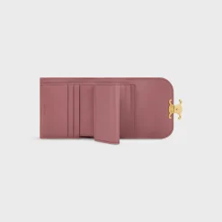 Clearance Small Flap Wallet TRIOMPHE in Shiny calfskin Women Triomphe | Categories·Wallets