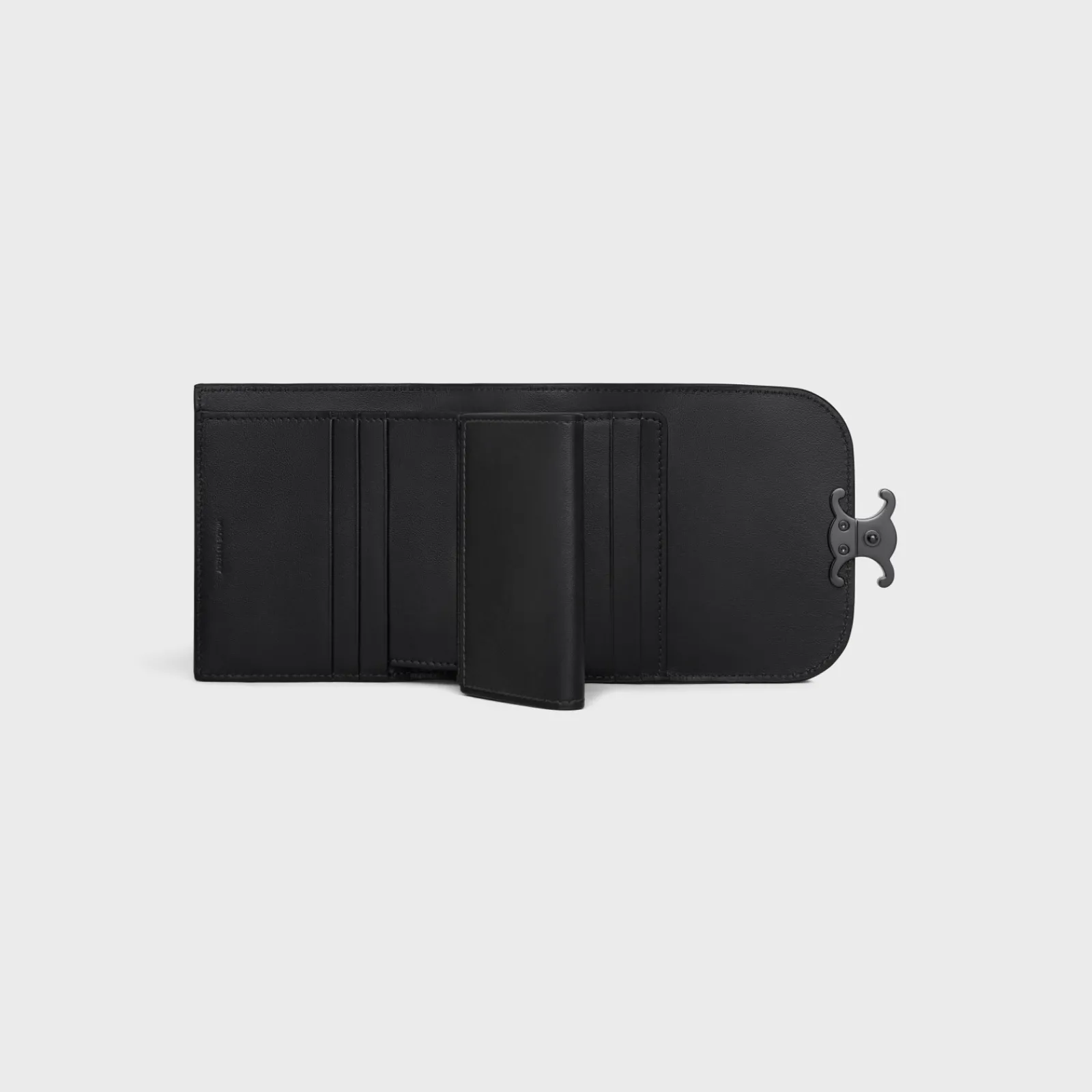 Best Small Flap Wallet TRIOMPHE in Shiny calfskin Women Triomphe | Categories·Wallets