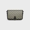 Sale SMALL FOLCO MESSENGER in TRIOMPHE CANVAS AND CALFSKIN Triomphe Canvas | Categories·Cross-Body Bags
