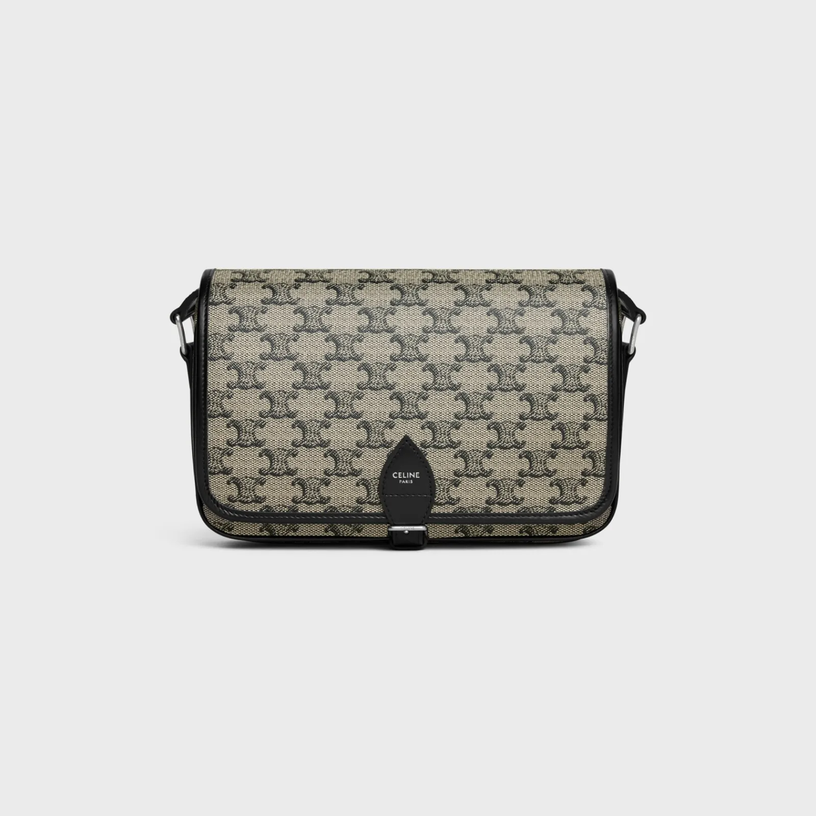 Sale SMALL FOLCO MESSENGER in TRIOMPHE CANVAS AND CALFSKIN Triomphe Canvas | Categories·Cross-Body Bags