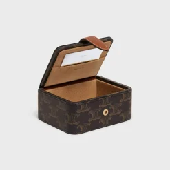 New Small Jewels Case in Triomphe Canvas and Calfskin Beauty Accessories | Travel