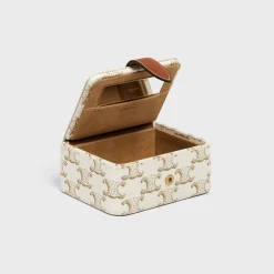 New Small Jewels Case in Triomphe Canvas and Calfskin Beauty Accessories | Travel