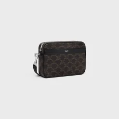 Hot SMALL MESSENGER in TRIOMPHE CANVAS AND CALFSKIN Triomphe Canvas | Categories·Cross-Body Bags