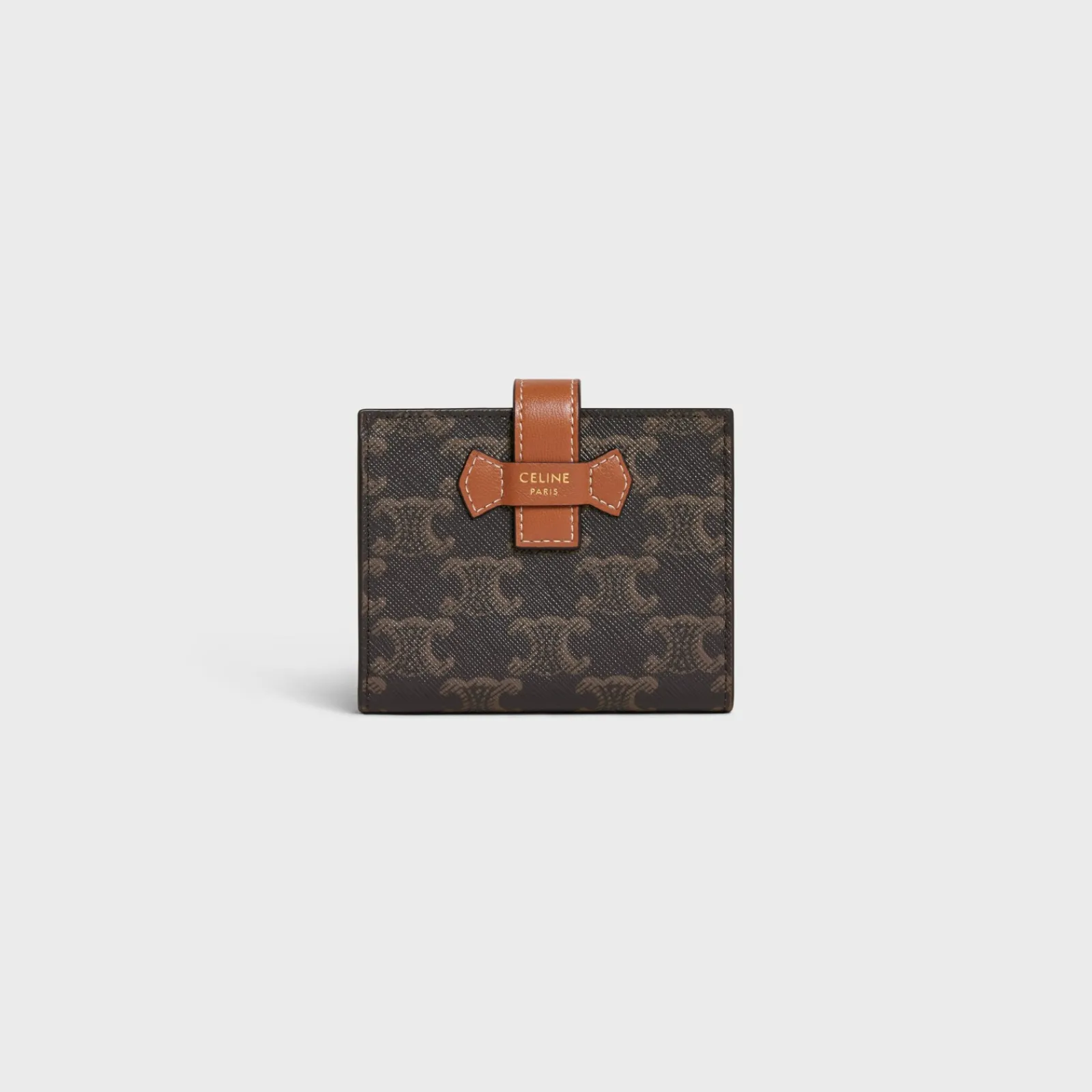 Hot Small Strap Wallet in Triomphe Canvas and lambskin Women Triomphe Canvas | Categories·Wallets