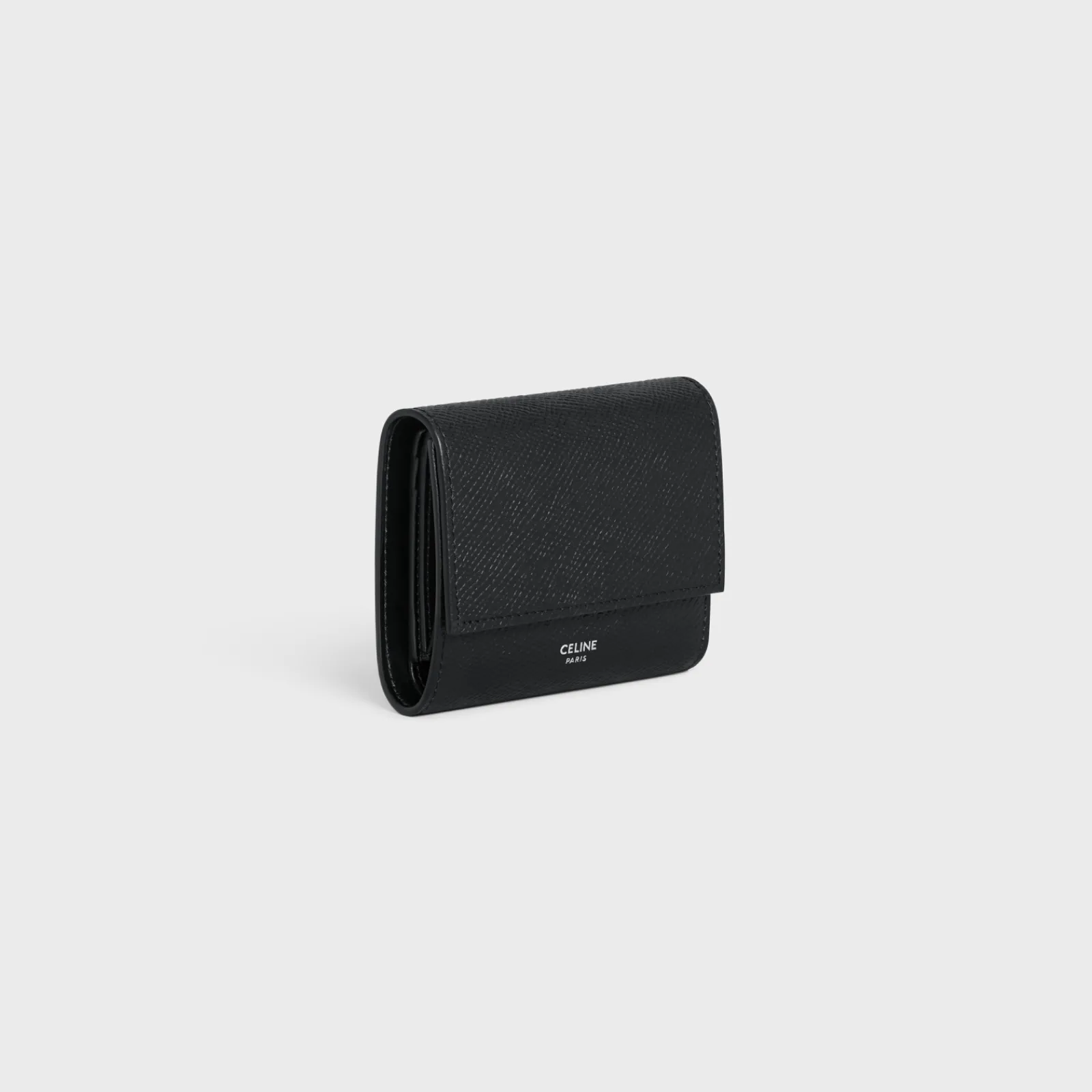 Discount Small trifold wallet in Grained calfskin Essentials | Categories·Allets