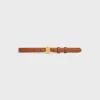 Fashion Small Triomphe Belt in Natural Calfskin Women Triomphe