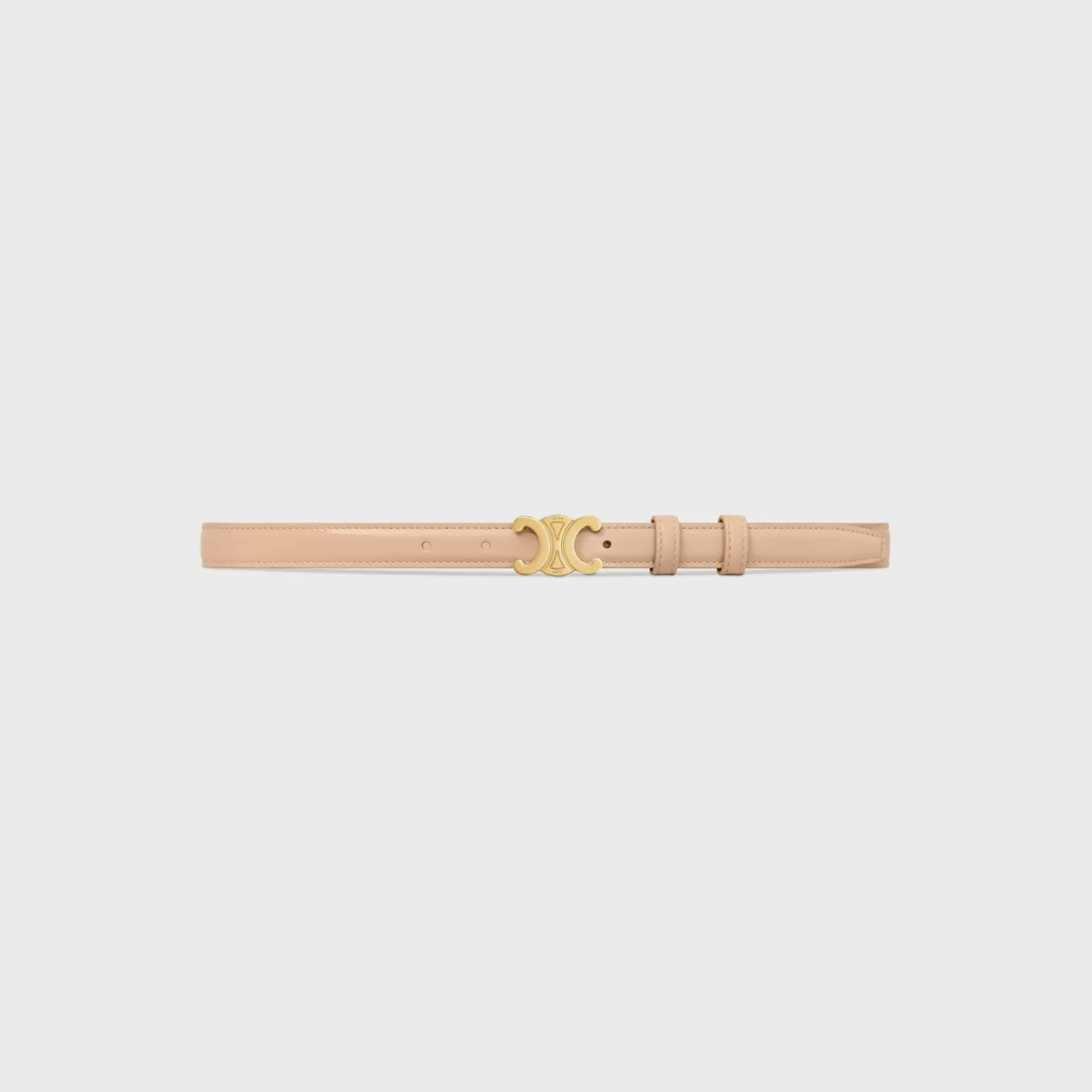 Fashion Small Triomphe Belt in PATENT TAURILLON Women Triomphe