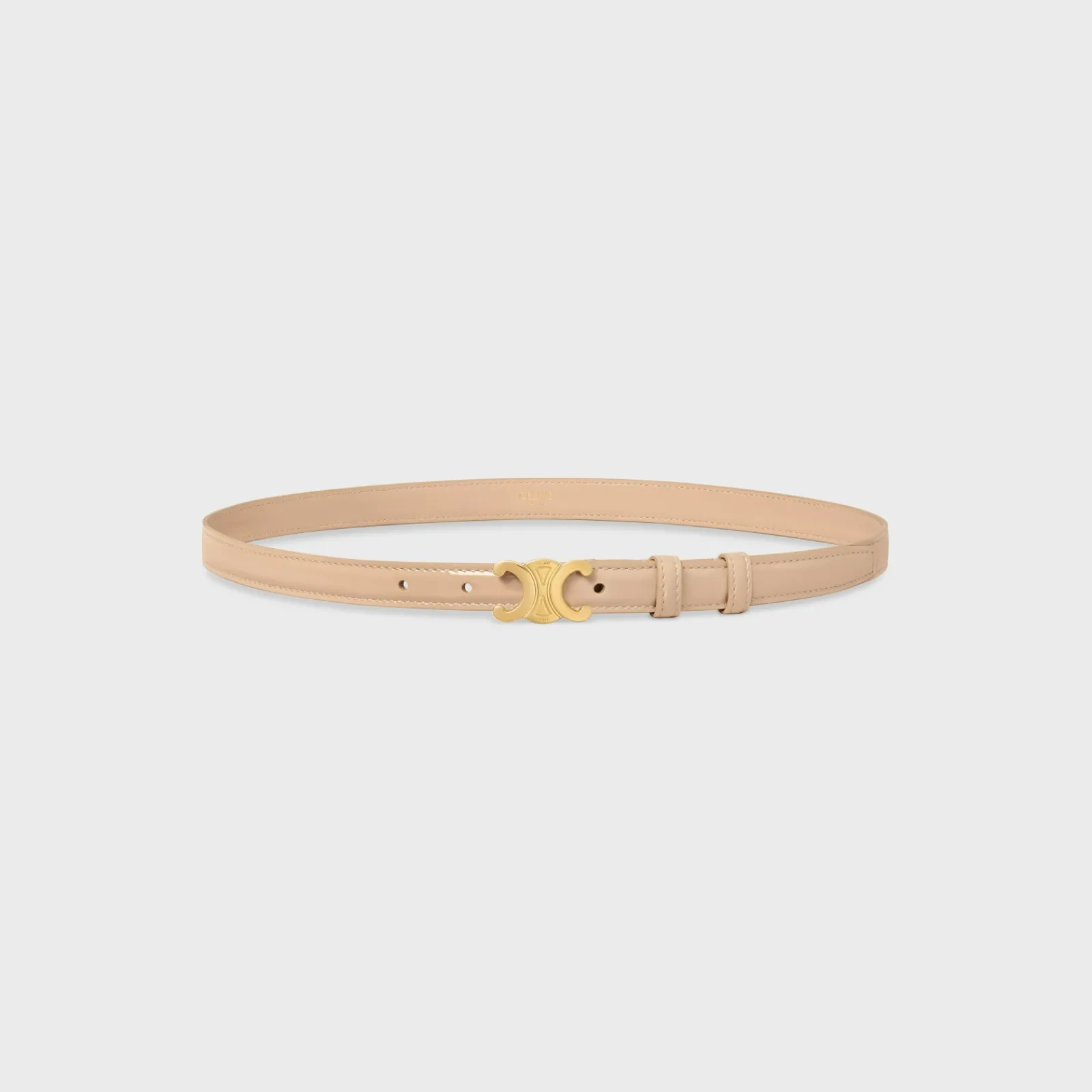 Fashion Small Triomphe Belt in PATENT TAURILLON Women Triomphe