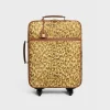 Online Small trolley in triomphe canvas with print and calfskin Travel