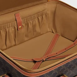 Outlet Small Trolley in Triomphe Canvas and Calfskin Travel