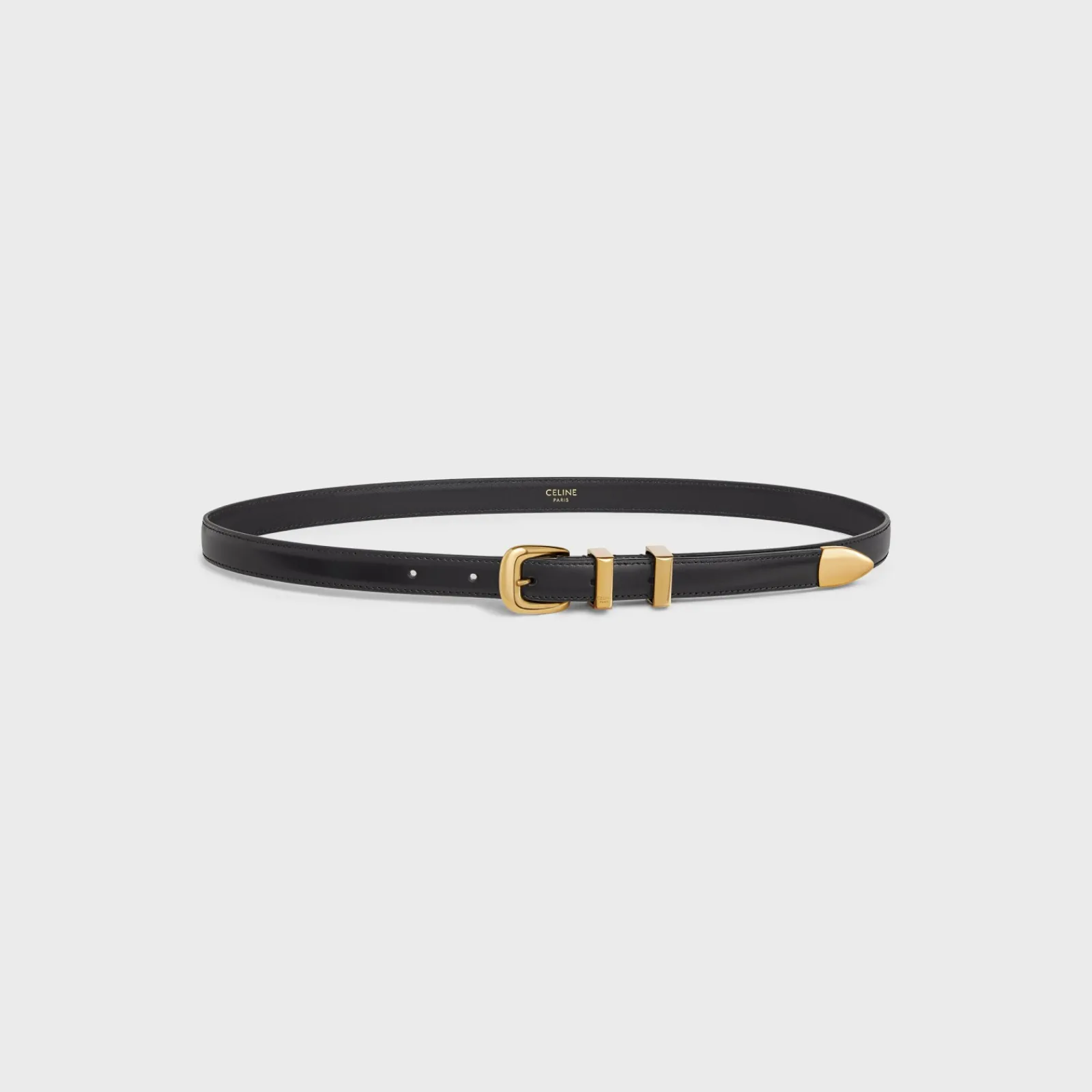 Online SMALL WESTERN BELT in Taurillon Leather Women Western