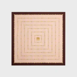 Fashion square in arc de triomphe silk twill Women Silk Scarves