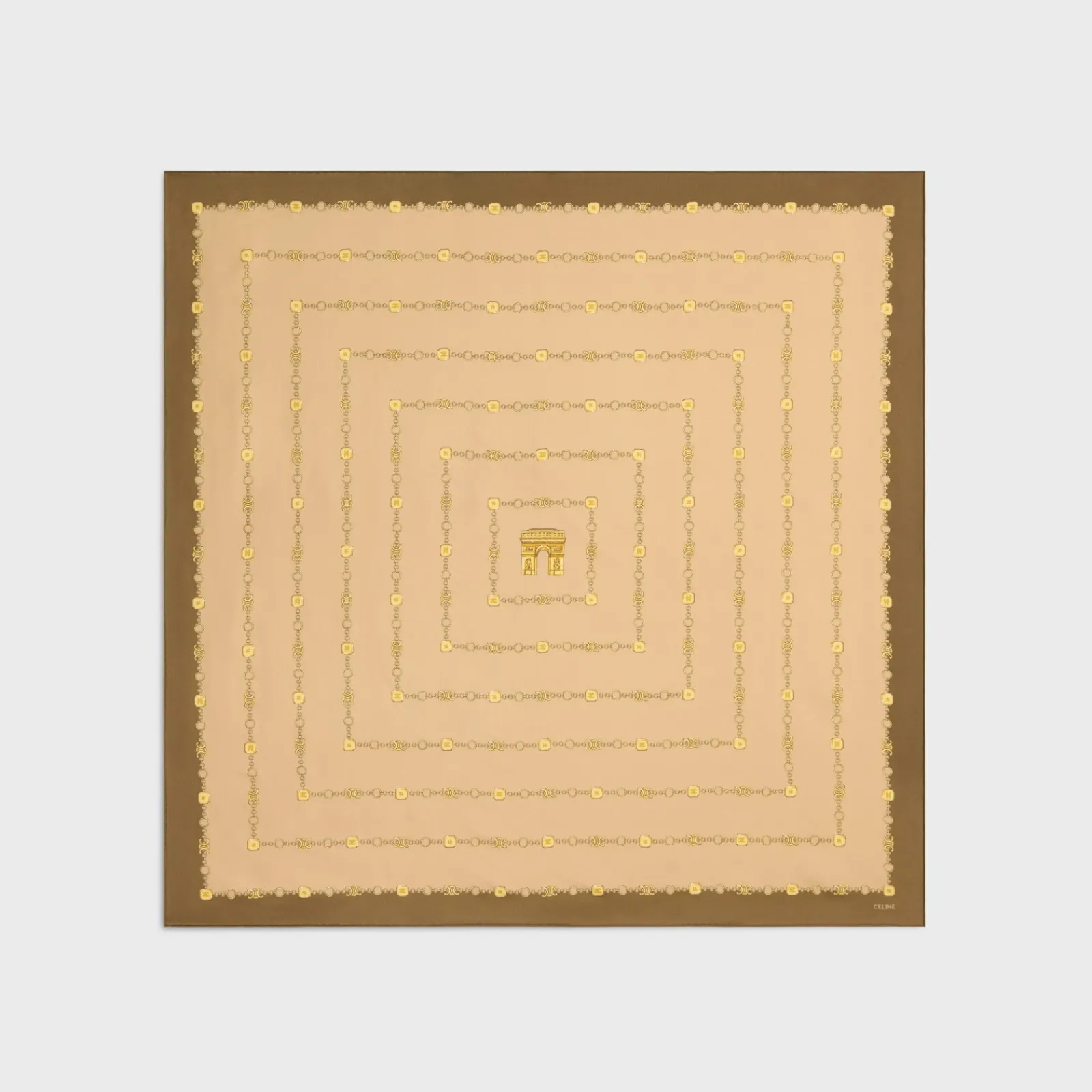 Online square in arc de triomphe silk twill Women Silk Scarves