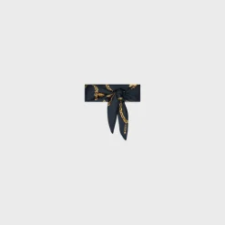 Outlet SQUARE IN CHAIN TASSELS SILK TWILL Women Silk Scarves