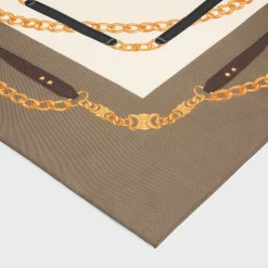 Hot square in coat of arms silk twill Women Silk Scarves