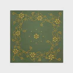 Outlet square in triomphe silk twill Women Silk Scarves