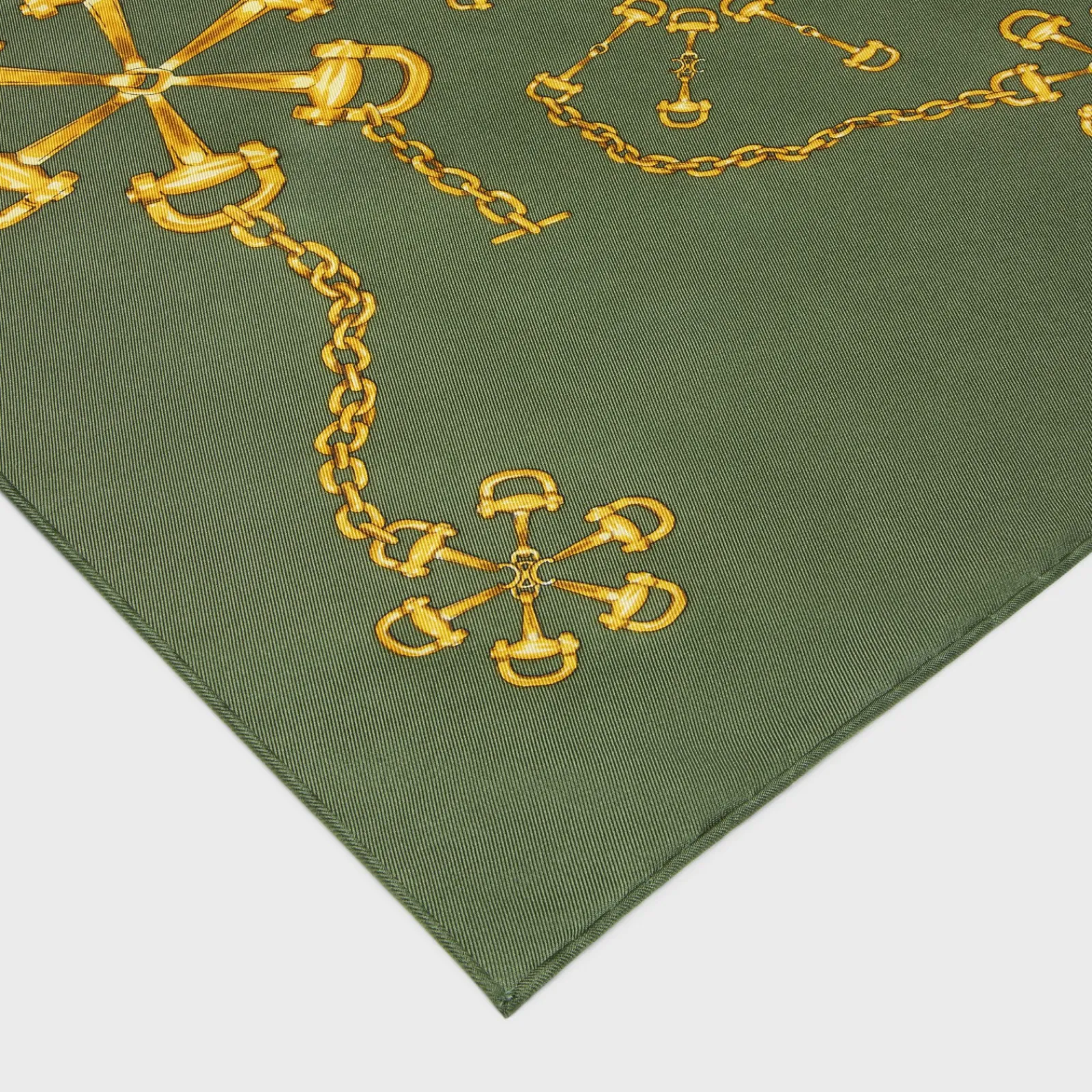 Outlet square in triomphe silk twill Women Silk Scarves