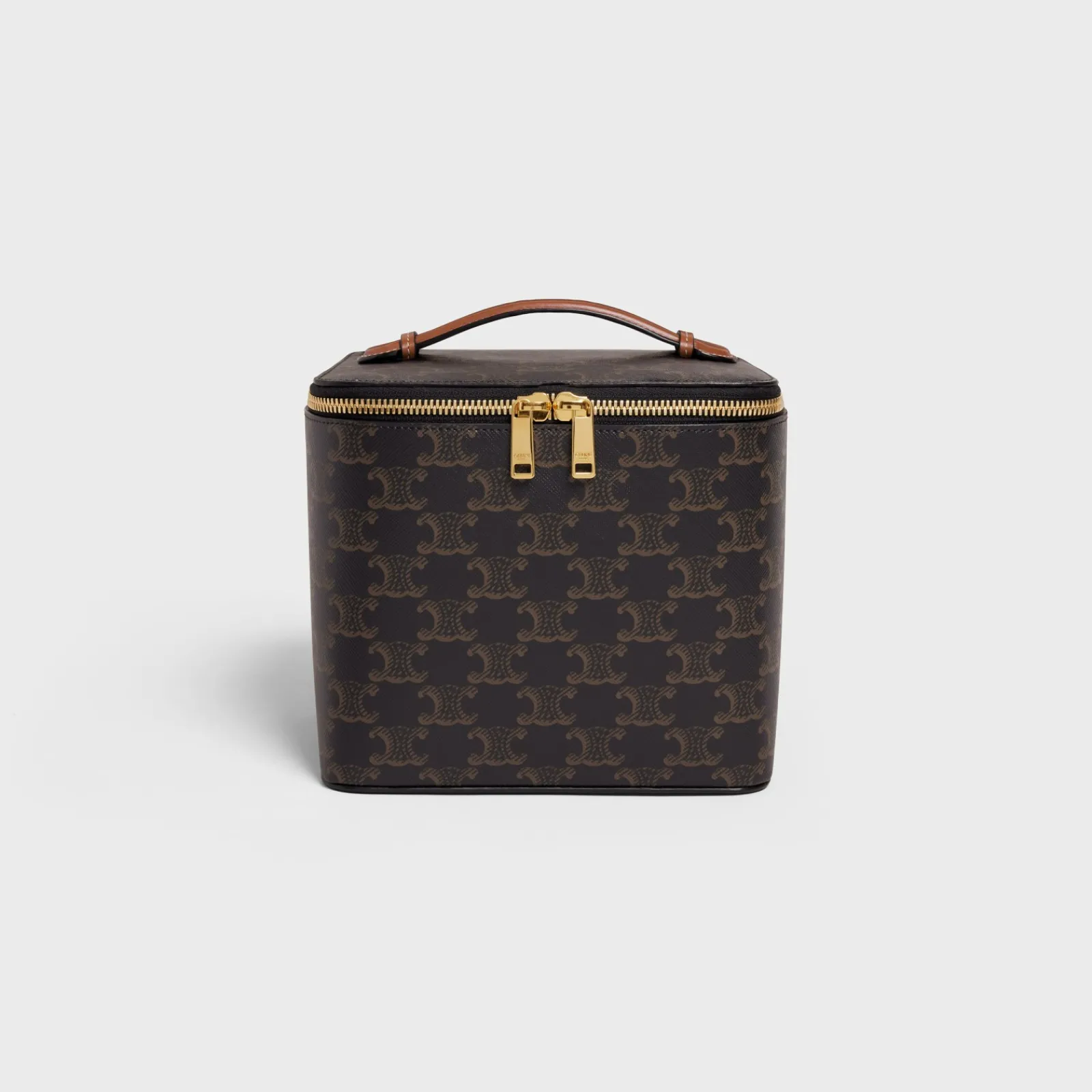 Clearance SQUARE VANITY CASE IN TRIOMPHE CANVAS AND CALFSKIN Travel Sprays | Travel