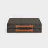 Sale stationery case in triomphe canvas and calfskin Stationery