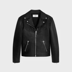 Hot straight-cut blouson jacket in waxed lambskin Coats & Blousons | Leather