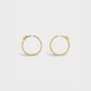 Fashion Systeme Large Hoops in Yellow Gold and Diamonds Women Other Lines | Categories·Earrings