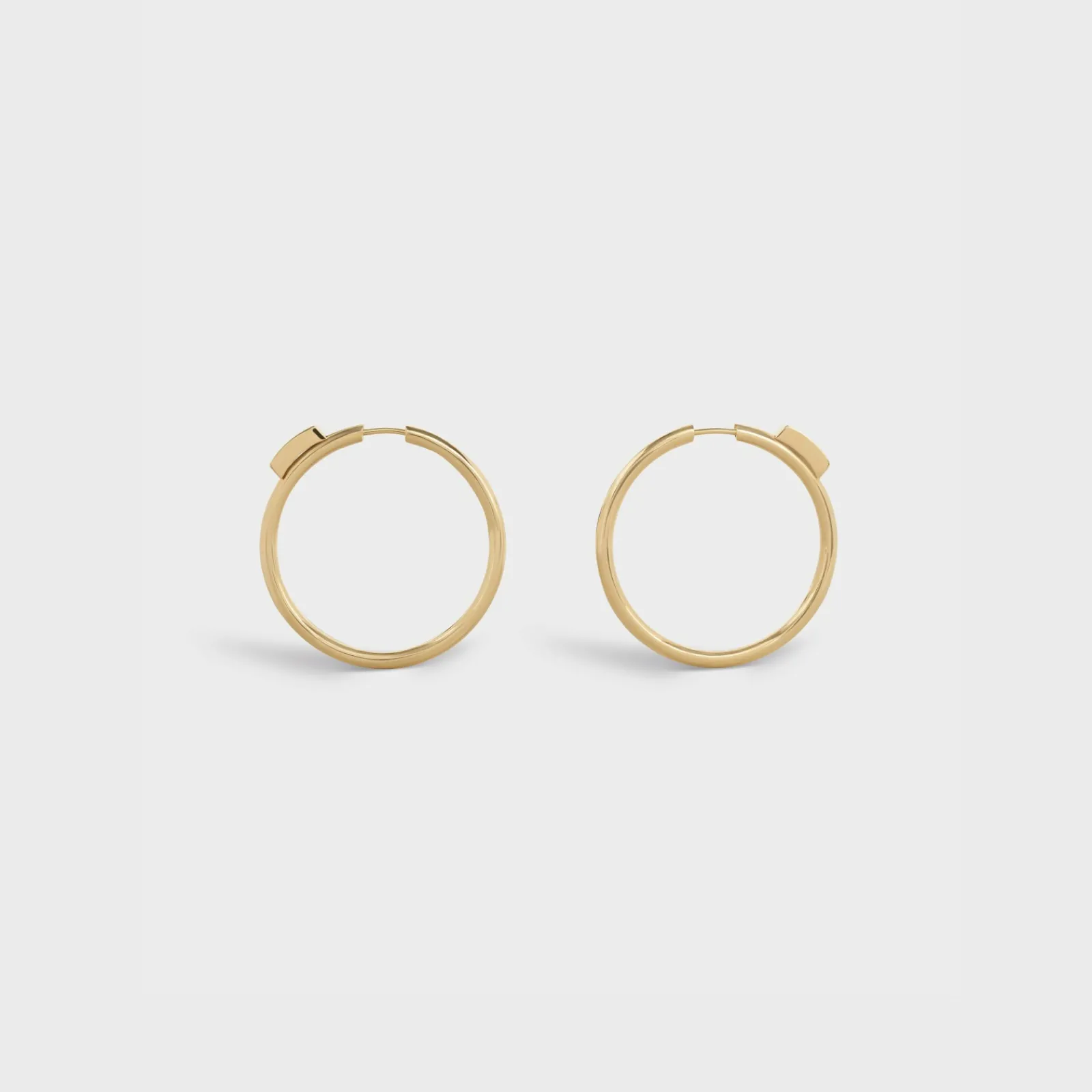 Fashion Systeme Large Hoops in Yellow Gold and Diamonds Women Other Lines | Categories·Earrings