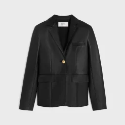 Fashion tailored jacket in soft lambskin Women Jackets | Leather And Shearling
