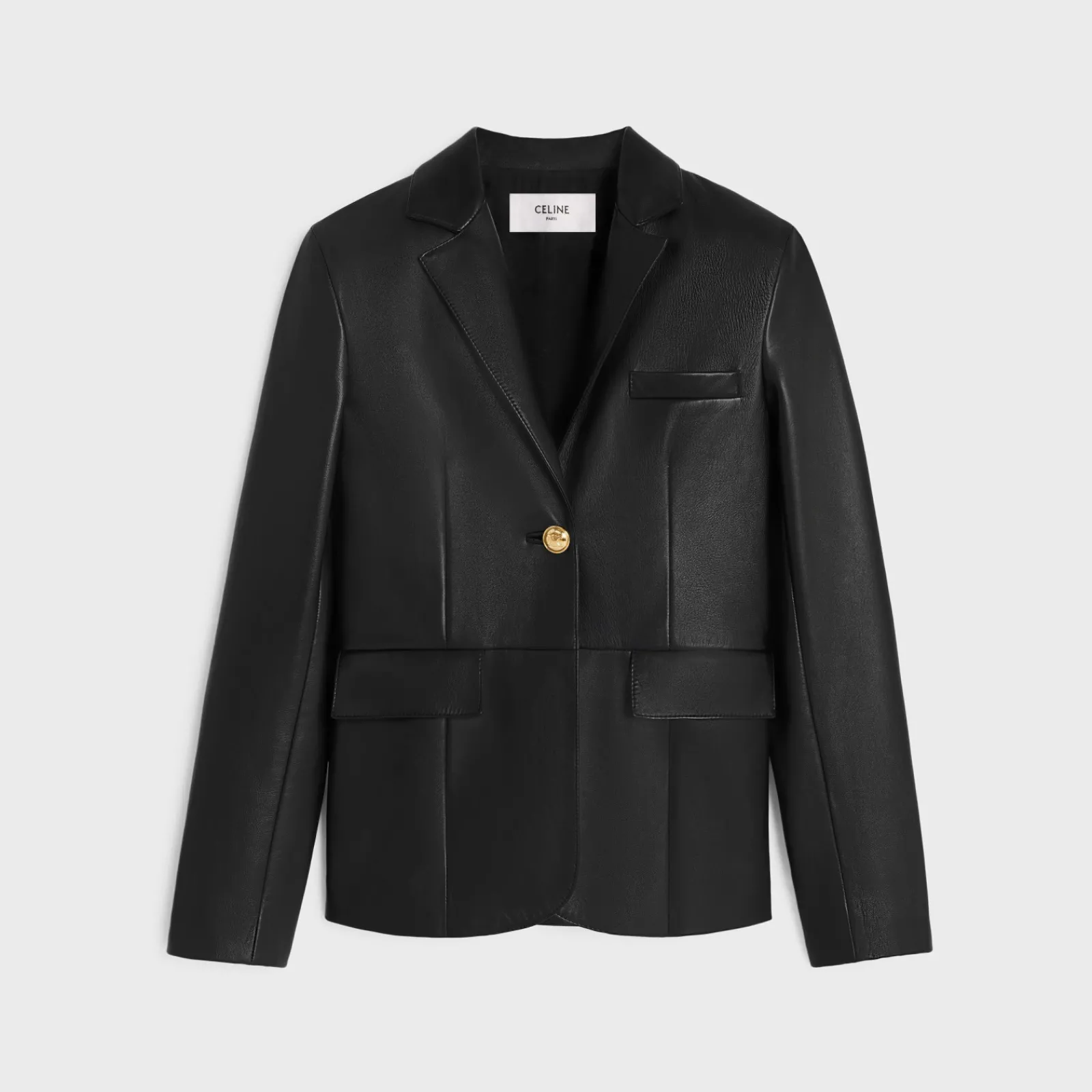 Fashion tailored jacket in soft lambskin Women Jackets | Leather And Shearling