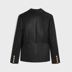 Fashion tailored jacket in soft lambskin Women Jackets | Leather And Shearling