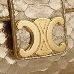Online TEEN VICTOIRE BAG in LAMINATED PYTHON Women More Lines·Celine Victoire | Categories·Cross-Body Bags