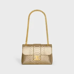 Online TEEN VICTOIRE BAG in LAMINATED PYTHON Women More Lines·Celine Victoire | Categories·Cross-Body Bags