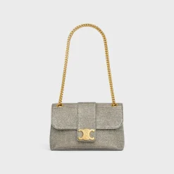 Sale TEEN VICTOIRE BAG in GLITTER TEXTILE Women More Lines·Celine Victoire | Categories·Cross-Body Bags