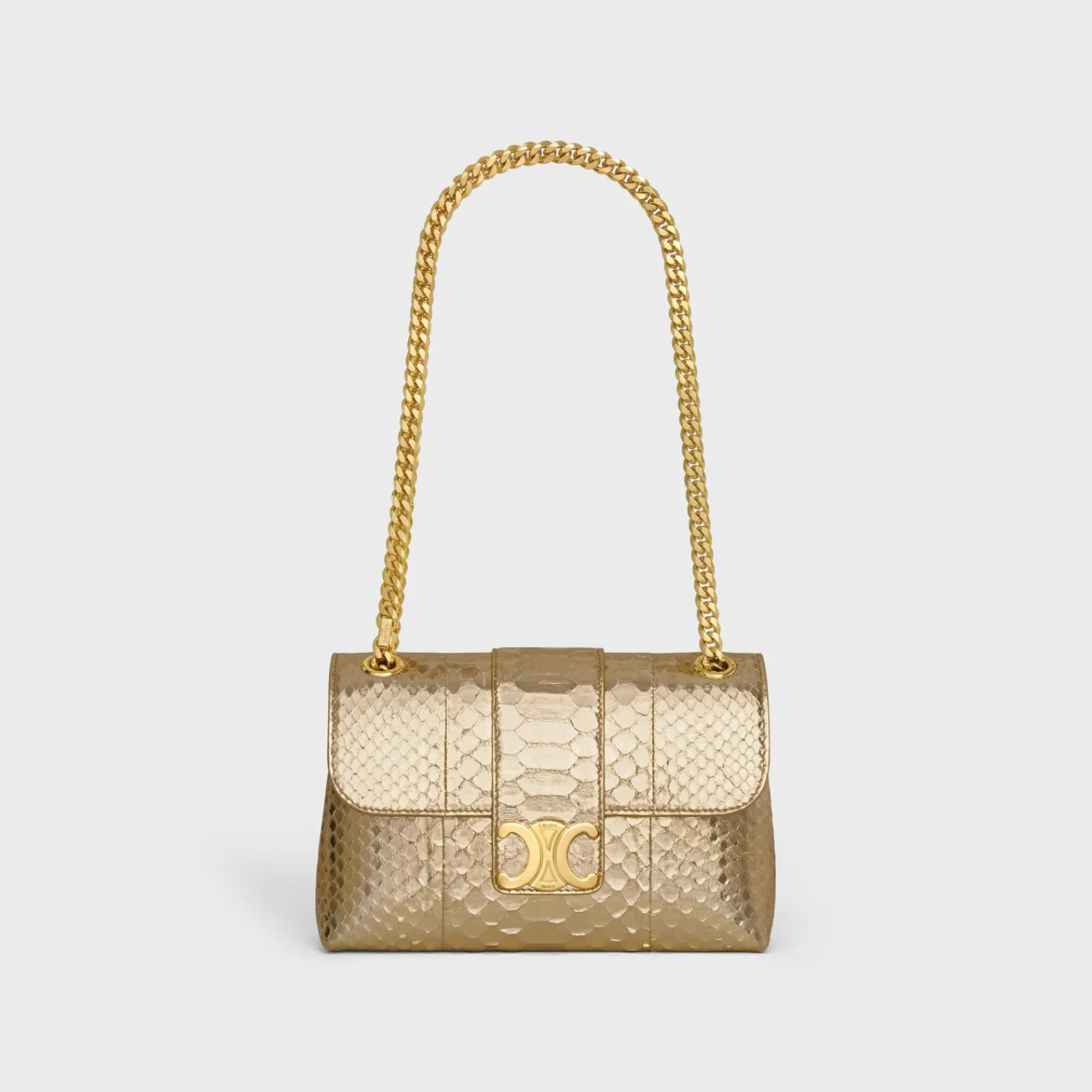 Online TEEN VICTOIRE BAG in LAMINATED PYTHON Women More Lines·Celine Victoire | Categories·Cross-Body Bags
