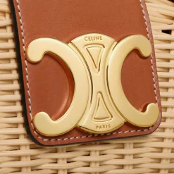 Clearance TEEN COUFFIN in WICKER AND NATURAL CALFSKIN Women More Lines·Classic Panier | Categories·Top-Handle Bags