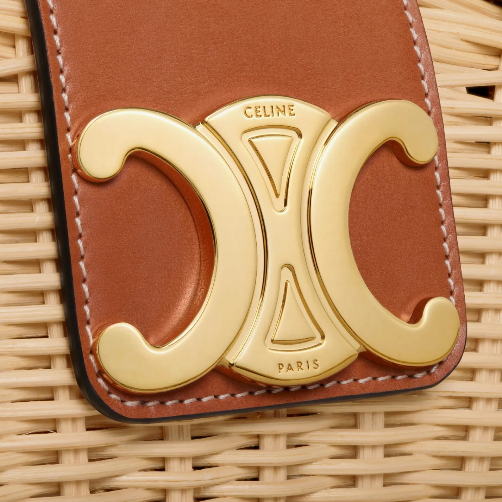 Clearance TEEN COUFFIN in WICKER AND NATURAL CALFSKIN Women More Lines·Classic Panier | Categories·Top-Handle Bags