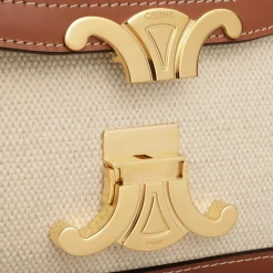 Sale TEEN TRIOMPHE BAG in TEXTILE AND CALFSKIN Women Triomphe | Categories·Cross-Body Bags