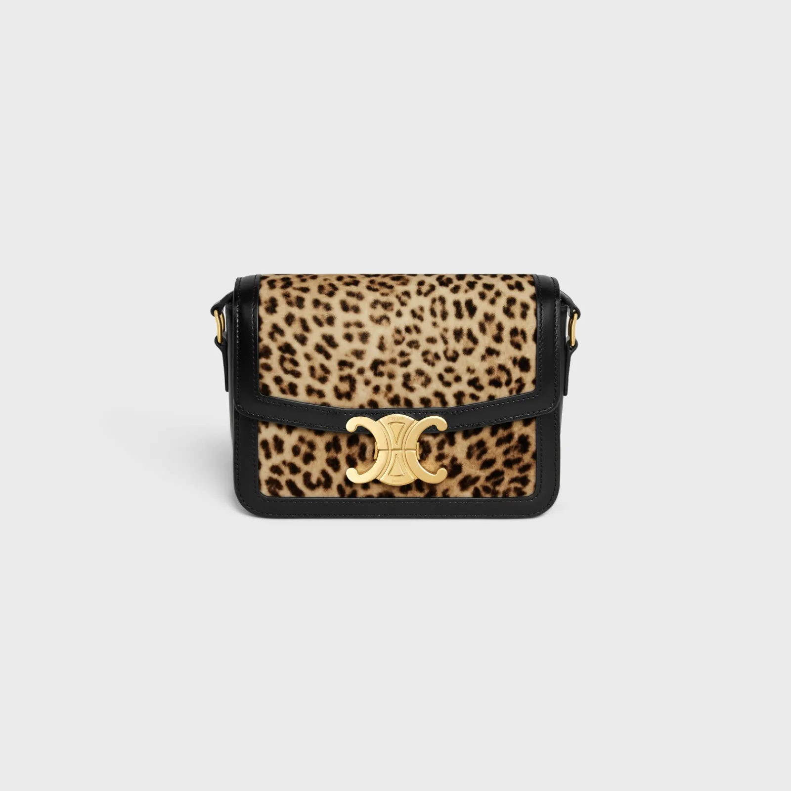 Discount TEEN TRIOMPHE BAG in velvet with print Women Triomphe | Categories·Cross-Body Bags