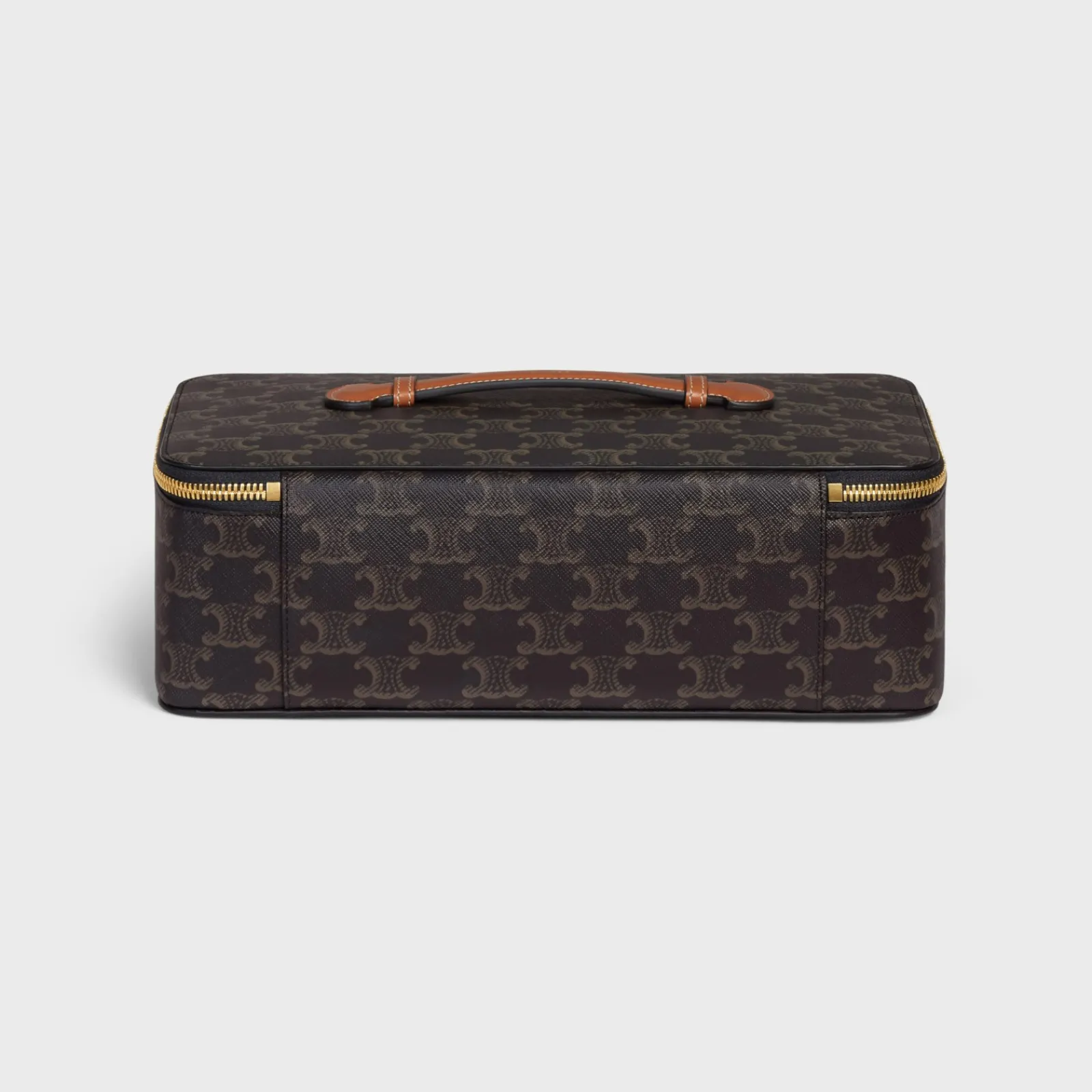 New Top Handle Large Toiletry Case in Triomphe Canvas and Calfskin Beauty Accessories | Travel