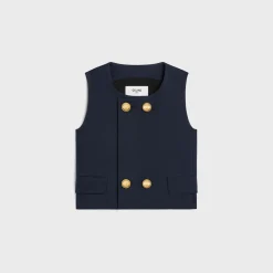 Discount top in double faced wool tricotine Women Shirts And Tops
