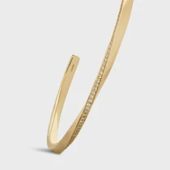 Online Torsion Bracelet in Yellow Gold and Diamonds Women Other Lines | Categories·Bracelets