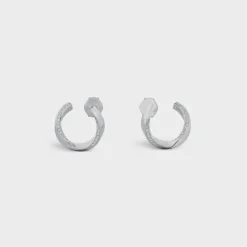 Fashion Torsion Earrings in White Gold and Diamonds Women Other Lines | Categories·Earrings