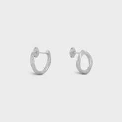 Fashion Torsion Earrings in White Gold and Diamonds Women Other Lines | Categories·Earrings