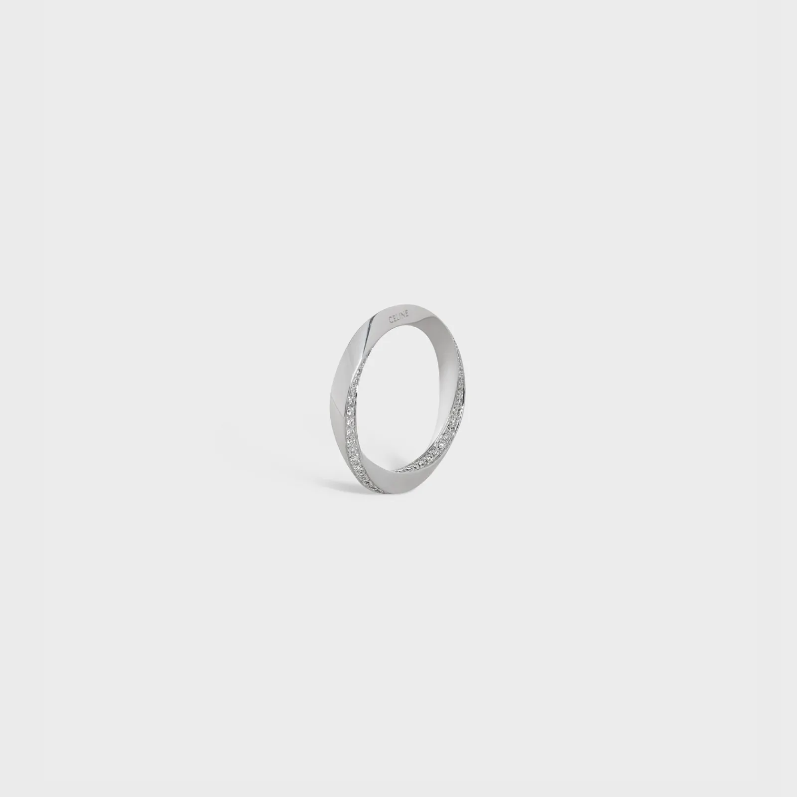 Fashion Torsion Ring in White Gold and Diamonds Women Other Lines | Categories·Rings